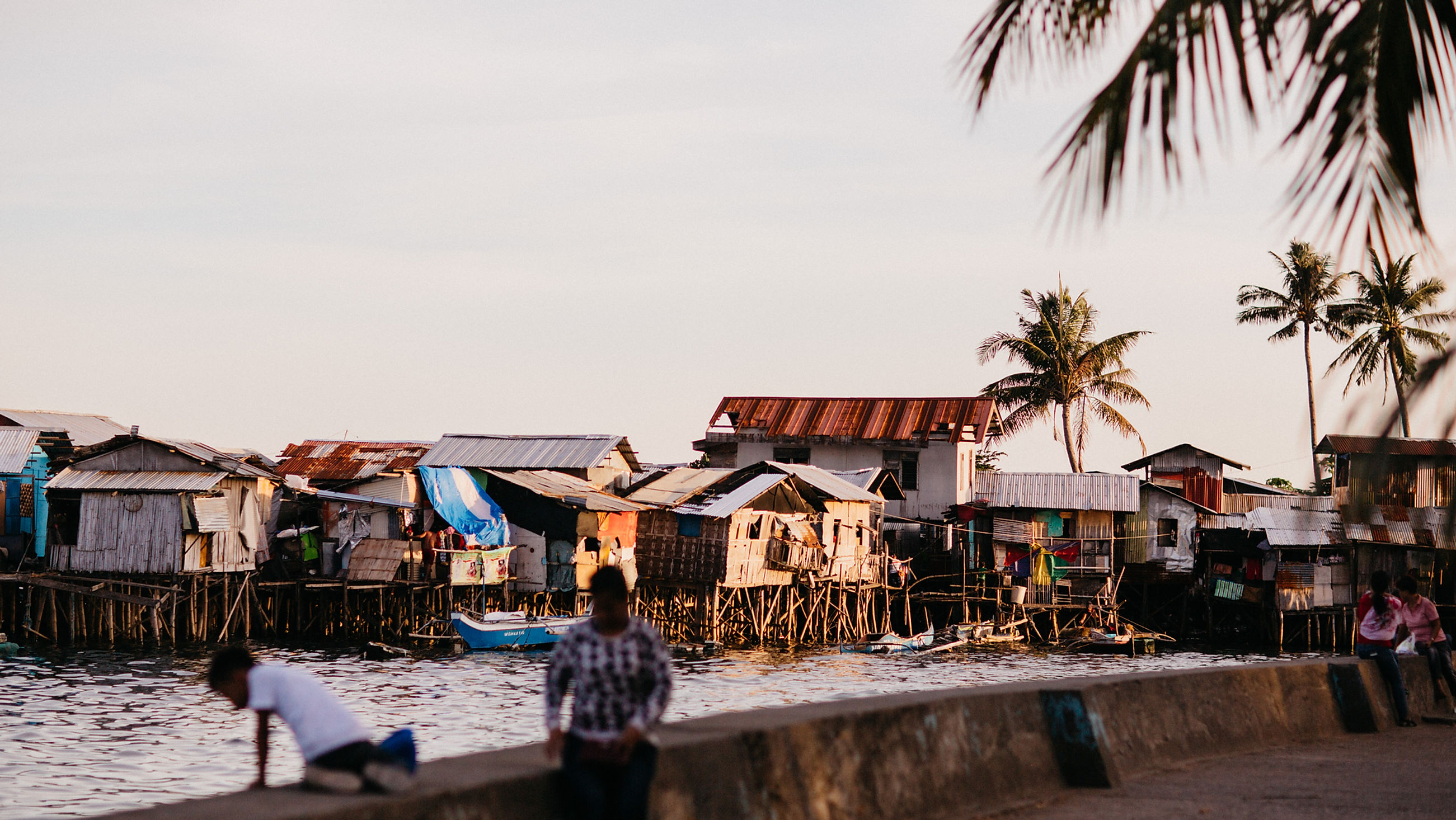 Waterfront community in the Philippines
